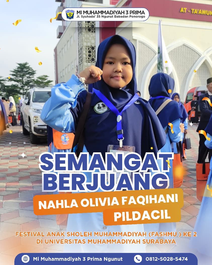Siswa MI Muhammadiyah 3 Prima Ikuti Lomba Pildacil di Festival Anak Sholeh Muhammadiyah (FASHMU) 2 Surabaya